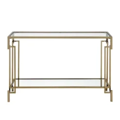 Costa Mesa Glass Top Contemporary Sofa Table Champagne - MiBasics -Home Living Store GUEST 02cb3dc1 550f 45ad a567 9d9e3536ae2e