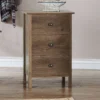 Cecilia 3 Drawer Nightstand Walnut - MiBasics -Home Living Store GUEST 03f60d14 a367 4993 b53c 96c1b0f6672b
