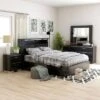 5pc Shorehaven Bedroom Set With 2 Nightstands Black/Chrome - MiBasics -Home Living Store GUEST 067cbee0 39ae 49d8 be9d 2527842affd8
