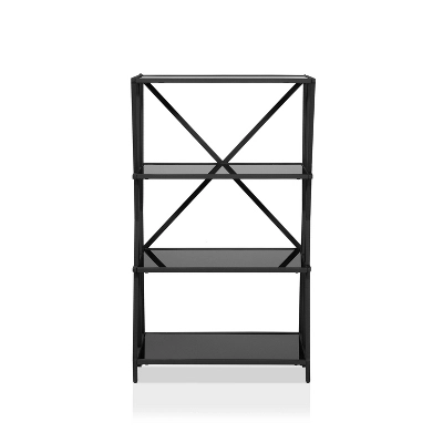 44.25" Werrin 4 Shelf Metal Display Bookshelf Black - MiBasics 5 44.25" Werrin 4 Shelf Metal Display Bookshelf Black - MiBasics - Image 3