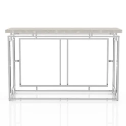Grullen Faux Marble Top Sofa Table - MiBasics -Home Living Store GUEST 12edf7ee b30d 46d7 ad48 c86350ac750d