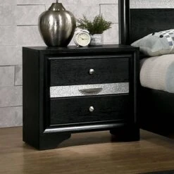 3pc Whether By Bed Nightstand And Dresser Set Black - MiBasics -Home Living Store GUEST 13777b49 0ec0 4e61 817d 78a05b6eddb5