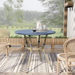 Franco Round Patio Counter Height Table - MiBasics