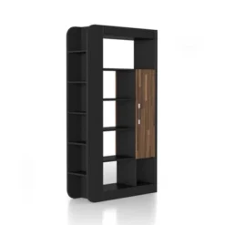 70.87" Triaga Multi Shelf Bookcase Black - MiBasics -Home Living Store GUEST 1541d184 fb67 4fda a432 32f8d7e87701