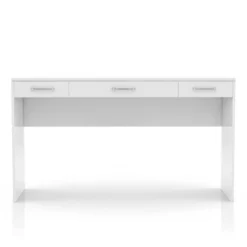 2pc Grayde 3 Drawer Vanity Table And Mirror Set With Bulbs And USB Ports Luminous White - MiBasics -Home Living Store GUEST 183b4dab 9e54 4c81 ad3b e4fbc159dc59