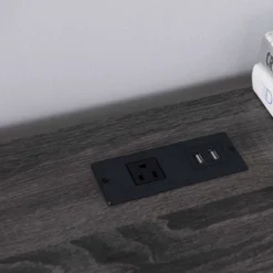 Ghally Locking Drawer L-Shape Desk With USB Ports Dark Gray - MiBasics 20 Ghally Locking Drawer L-Shape Desk With USB Ports Dark Gray - MiBasics -Home Living Store GUEST 190cfb99 84b2 4c2d 8682 a97644a81621