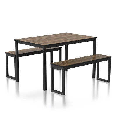 3pc Killucan Dining Table Set With 2 Benches - MiBasics 9 3pc Killucan Dining Table Set With 2 Benches - MiBasics - Image 7