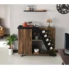 Blackjack 5 Bottle Mobile Wine Cabinet Light Hickory - MiBasics -Home Living Store GUEST 1b806cc3 c59d 42e7 8379 cc7c94dec5ff