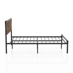 Margrit Two-Tone Design Platform Bed Dark Brown - MiBasics -Home Living Store GUEST 1c9814b9 9a44 4f3d 9993 efd2e5b64699