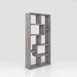 70.98" Crusiton Versatile Bookcase Vintage Gray Oak - MiBasics -Home Living Store GUEST 1ce1dedd aca4 4938 9742 17cd2deea344