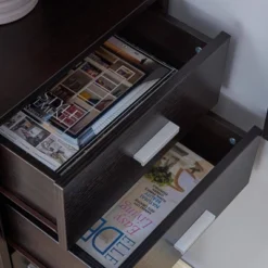 70.75" Julisse 3 Shelf Corner Bookcase - MiBasics -Home Living Store GUEST 207d46c9 3983 4be9 96ca e37523b71e15