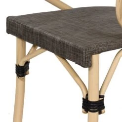 2pk Ansa Outdoor Aluminum Arm Chairs Brown - MiBasics -Home Living Store GUEST 212862b3 801f 41ba b206 e641a56db624