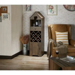 Nellda Wine Rack Reclaimed Oak - MiBasics -Home Living Store GUEST 25b923dc 471e 445e b4c5 e730e5588289