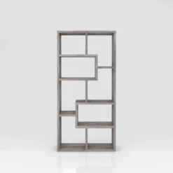 70.98" Crusiton Versatile Bookcase Vintage Gray Oak - MiBasics -Home Living Store GUEST 278a0388 3a01 4f15 a71d 5b74eb5004f6