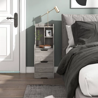 Clumsen Multi Storage Night Stand - MiBasics 4 Clumsen Multi Storage Night Stand - MiBasics - Image 2