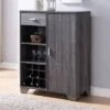 Ereth Modern Wine Bar Cabinet Dark Gray - MiBasics -Home Living Store GUEST 29219f91 0070 46ae 8045 0cce961ec139