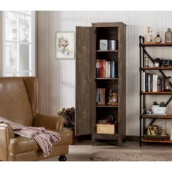 70.86" Doney 4 Shelf Bookcase Oak - MiBasics -Home Living Store GUEST 2cda7b4c cf2d 4e4d bd31 7d4999d0673c