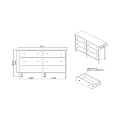 Cooyal 6 Drawer Dresser - MiBasics -Home Living Store GUEST 2d2a5c9d 86a0 438a 892c ac6a240d2c9c