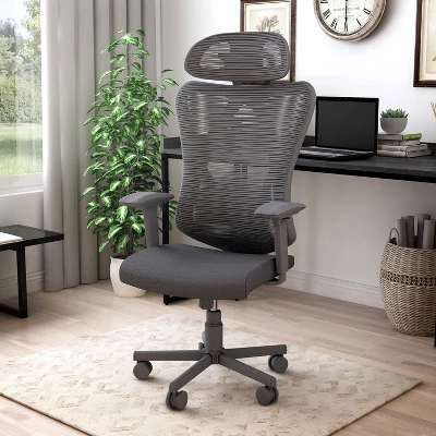 Tandera Mesh Ergonomic Swivel Office Chair - MiBasics 3 Tandera Mesh Ergonomic Swivel Office Chair - MiBasics