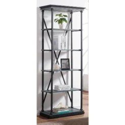 84.25"x33.88" Cadboll 5 Layer Bookcase - MiBasics