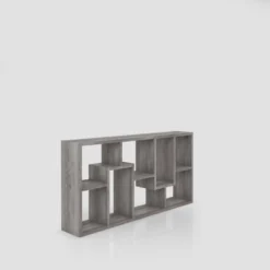 70.98" Crusiton Versatile Bookcase Vintage Gray Oak - MiBasics -Home Living Store GUEST 2d815737 bcc1 42ff 80b5 9044574e6fd1