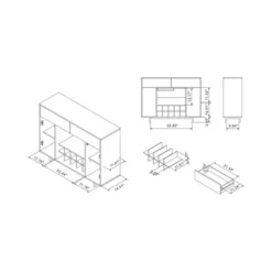 Hyme Two-Tone Buffet Server Wenge - MiBasics -Home Living Store GUEST 2eb037c4 3be5 4dae b517 f5ca8fe807e6