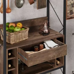 Orella Rustic Baker's Rack Reclaimed Oak - MiBasics 15 Orella Rustic Baker's Rack Reclaimed Oak - MiBasics -Home Living Store GUEST 2f7dc649 057c 4f2b bc55 8a1778f512cf