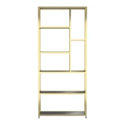 90.5" Suncroft Glass Shelf Accent Bookcase - MiBasics -Home Living Store GUEST 2f9f53be ae44 4e39 8d69 3d49b6afea50