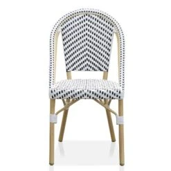 Arna 2pk Wicker Patio Side Chairs - Black/White - MiBasics -Home Living Store GUEST 31b04448 fc08 49ee af51 ca9f5c43d834
