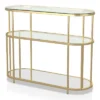 Invergarry Mirrored And Tempered Glass Sofa Table Gold - MiBasics 2 Invergarry Mirrored And Tempered Glass Sofa Table Gold - MiBasics -Home Living Store GUEST 31c3cbb6 af4a 4628 9eea a6fa00e923a7