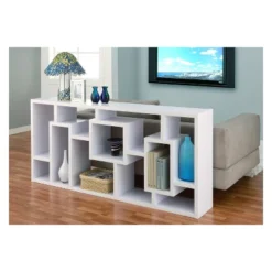 71" Heather 16 Shelf Bookcase White - MiBasics