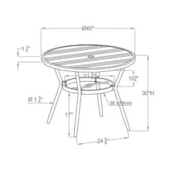 3pc Arna Patio Set With 40" Round Dining Table - MiBasics 26 3pc Arna Patio Set With 40" Round Dining Table - MiBasics -Home Living Store GUEST 33362150 a5bf 4bfe a8b6 b5a9af461acf