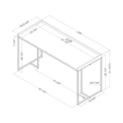 Marga Computer Desk With USB Port - MiBasics -Home Living Store GUEST 34eade33 f6c5 4c7e a220 d725433661ed