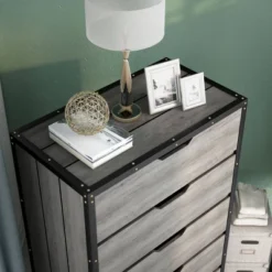 Mara Lavista Mobile 5 Drawers Chest Vintage Gray Oak - MiBasics -Home Living Store GUEST 37699f6c 15d3 4b21 9d88 02043ea50619