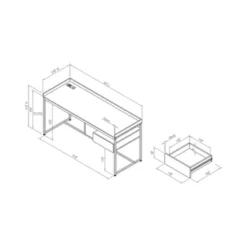 Newtonmore Writing Desk Matte - MiBasics -Home Living Store GUEST 39c2f0af 20a2 4041 8ec1 4d03931c0332