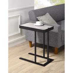Callander Hidden Storage Height Adjustable Side Table - MiBasics