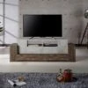 Lums TV Stand For TVs Up To 80" Cement/Reclaimed Oak - MiBasics 2 Lums TV Stand For TVs Up To 80" Cement/Reclaimed Oak - MiBasics -Home Living Store GUEST 3cb56c40 cf86 48b4 a874 3323c3623514