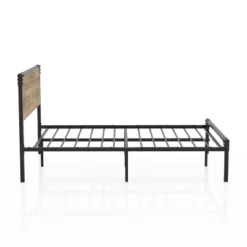 Full Margrit Two-Tone Design Platform Bed Dark Brown/Gray - MiBasics -Home Living Store GUEST 3e2eaba7 07b8 49db b39d 47cc4cd4070c