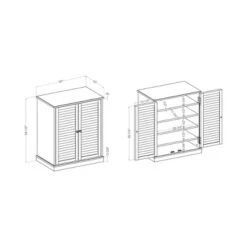 Belina 5 Shelf Shoe Cabinet Espresso - MiBasics -Home Living Store GUEST 3f84da65 389e 409f 8156 448733c80691