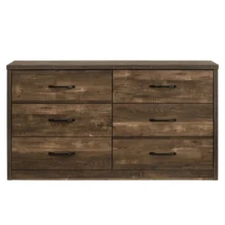 Culver Rustic 6 Drawer Dresser With Usb Ports Walnut - MiBasics -Home Living Store GUEST 400f5e4a b8e6 4fe4 99c2 43bd41db8b07
