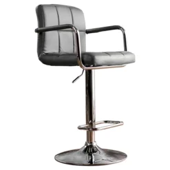 Ethan Adjustable Swivel Barstool With Arms - Furniture Of America -Home Living Store GUEST 403c43d5 1f1b 47e7 b5b1 5334ffe07bc1