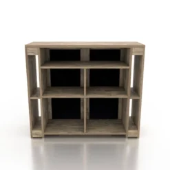 47.2" Geisert Farmhouse 9 Shelf Bar Table Weathered Oak - MiBasics -Home Living Store GUEST 4209340d f556 49fd 8701 60743c1ae446