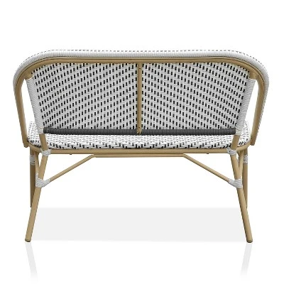 Alertis Patio Wicker Bench - MiBasics 5 Alertis Patio Wicker Bench - MiBasics - Image 3