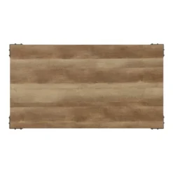 MiBasics 48" Molisse Industrial Height Adjustable Desk Sand Black/Copper : USB Port, Steel Frame, 32-42" Range -Home Living Store GUEST 44472b06 6b82 40ca bc84 33654ab72709