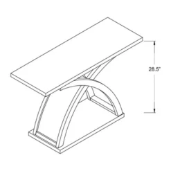 Henry X Cross Base Sofa Table Espresso - MiBasics -Home Living Store GUEST 48172210 86c0 4c8d aa63 e1756dadf9c9