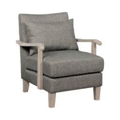 Forrester Wood Arm Accent Chair - MiBasics -Home Living Store GUEST 48318d91 b4e1 49d4 8cdf 8b7ce9bec2f1