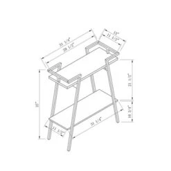 Grovalf Contemporary 1 Shelf Console Table - MiBasics -Home Living Store GUEST 488b1409 8bda 48ae a04c dc03faa8c2be