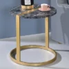 Aldergrove Round Side Table Gold/Black - MiBasics -Home Living Store GUEST 4e4eb9f6 adb3 4974 803f ce0d7e8e8280