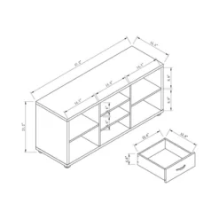 Tom TV Stand For TVs Up To 47" White - MiBasics -Home Living Store GUEST 51286f8b 87dc 49d3 8a05 53f2e847d180
