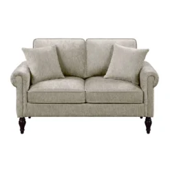 Evok Contemporary Chenille Upholstered Loveseat - MiBasics -Home Living Store GUEST 5146332c 8b9b 4457 b30a 49bf1f19bb82